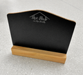 Custom Engraved Black Chalkboard Food Labels/Signs/Display Stands