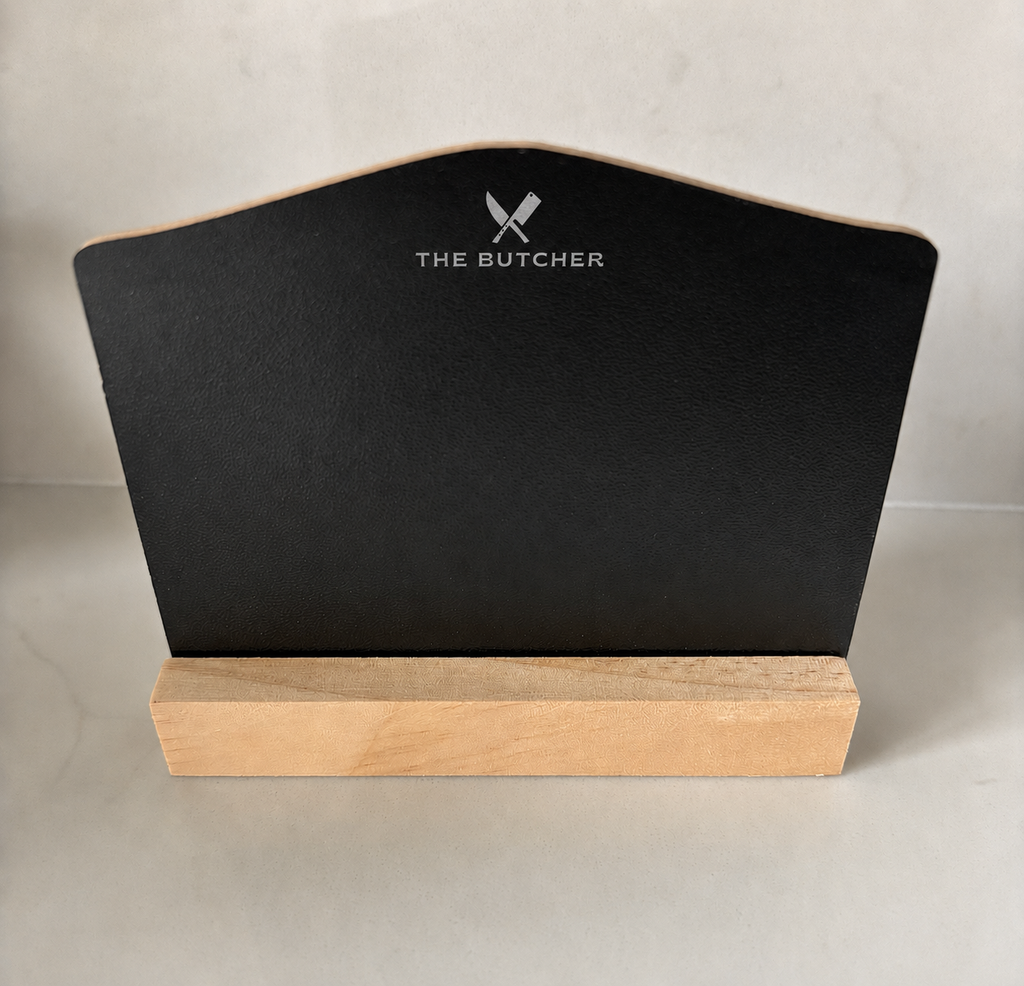 Custom Engraved Black Chalkboard Food Labels/Signs/Display Stands
