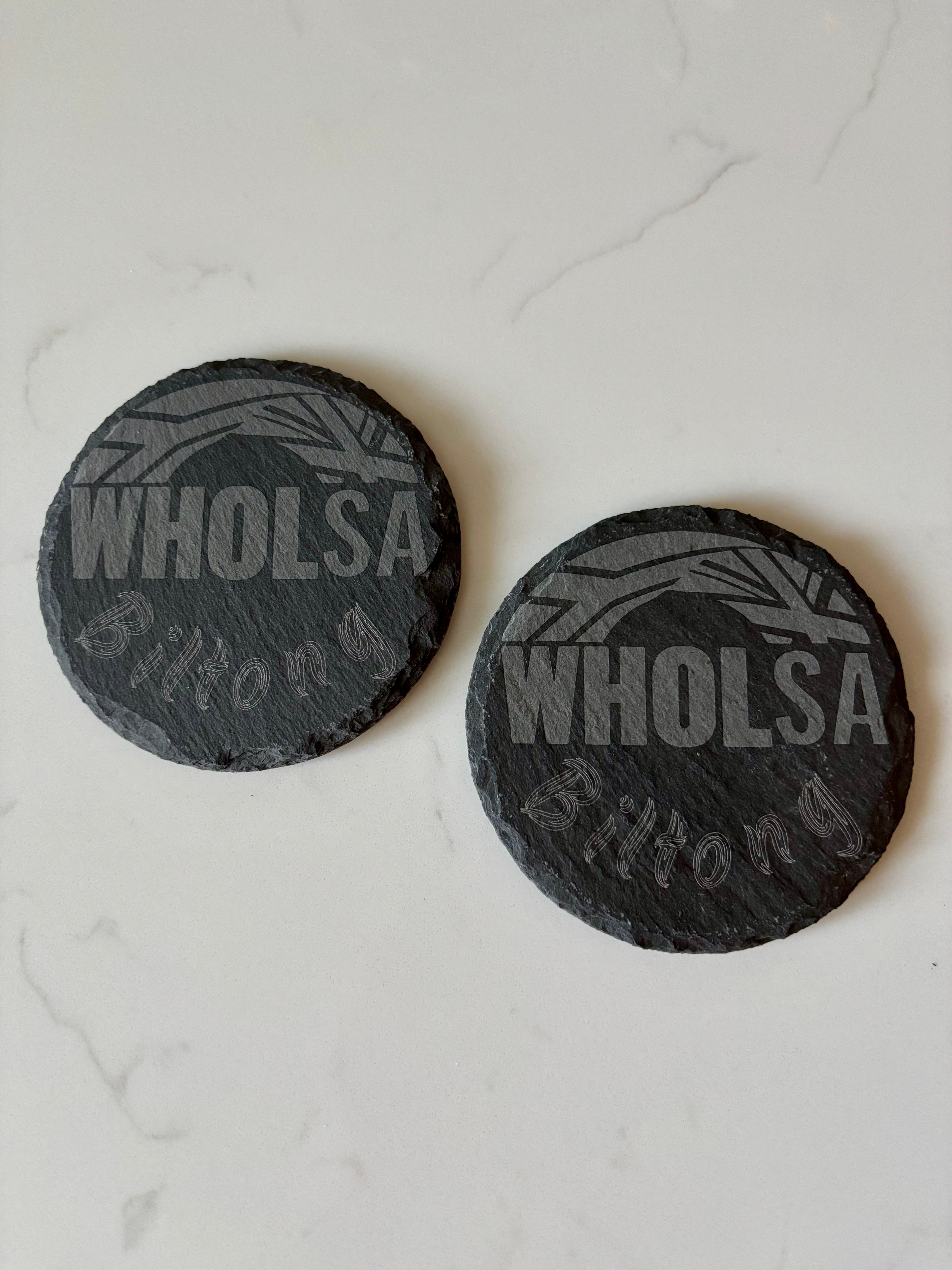 Slate Coasters Custom Engraved - Logo Branding/Gifts/Personal