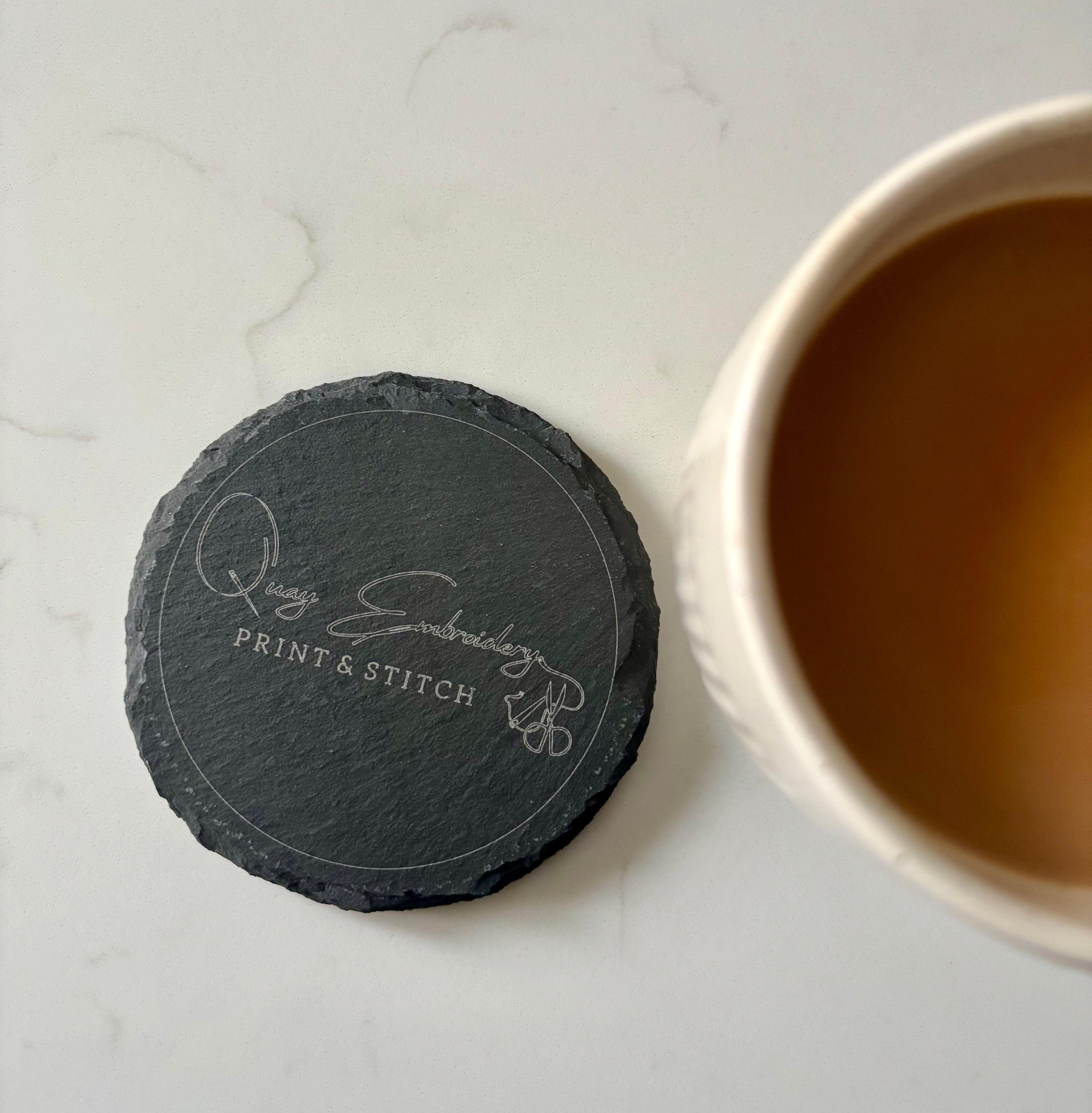 Slate Coasters Custom Engraved - Logo Branding/Gifts/Personal