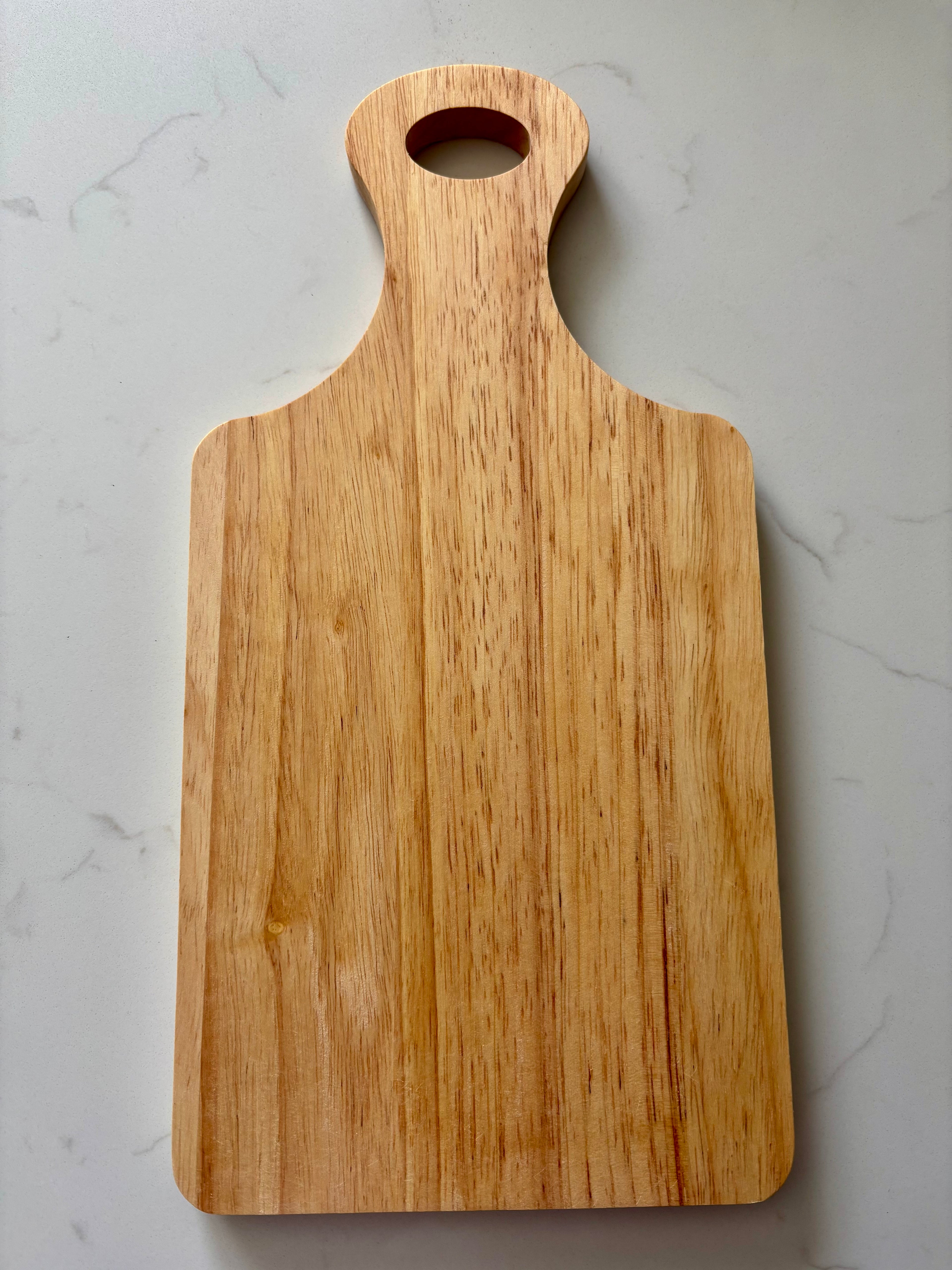 Hevea Wood Cutting/Charcuterie/Chopping Board - Personalised & Custom Engraving